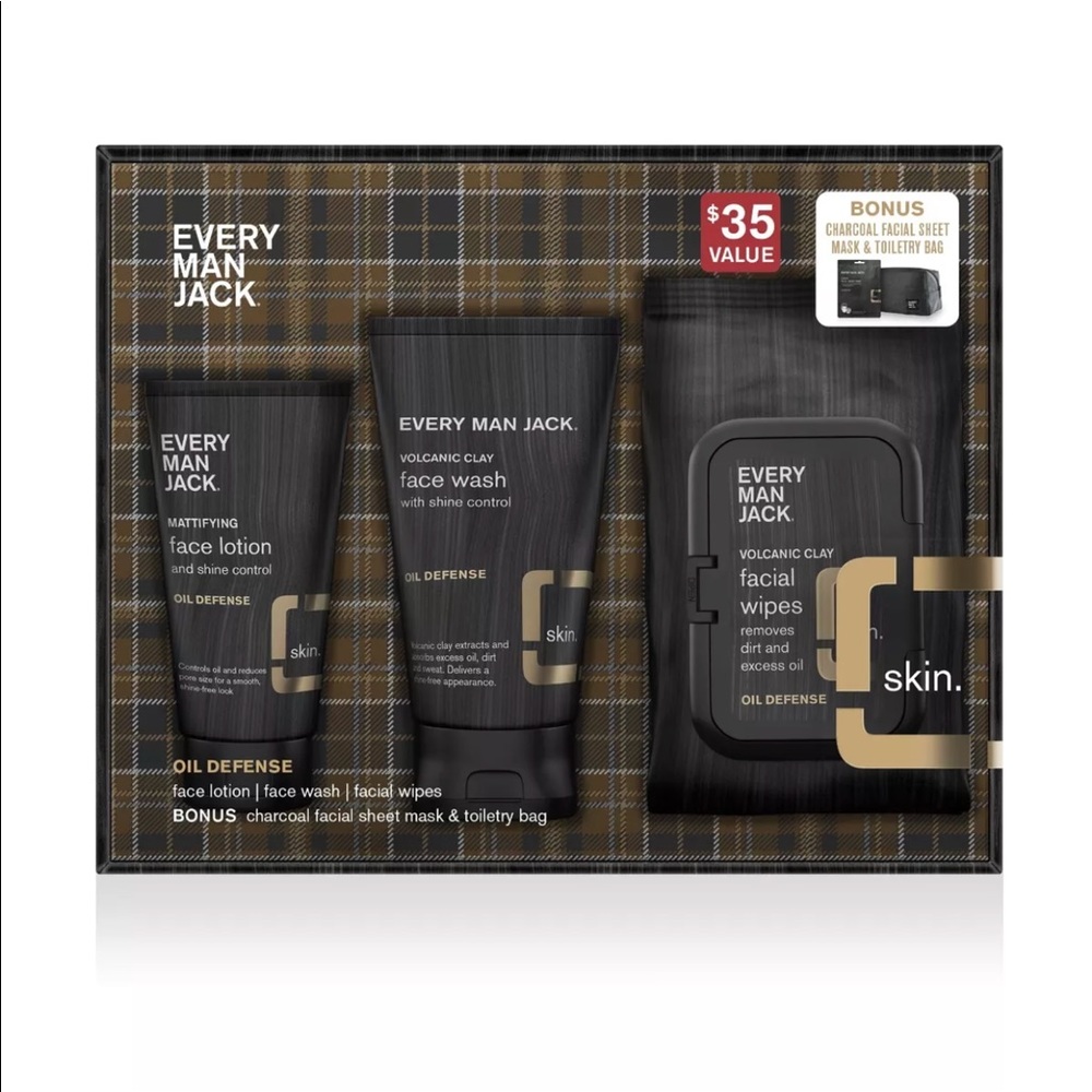 New Every Man Jack Facial care wash set